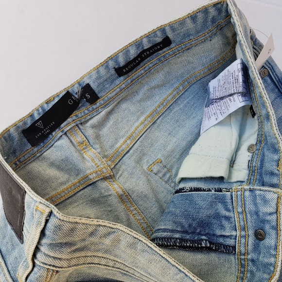 New Men's sz 30 GUESS Regular Straight Jeans - Picture 6 of 8